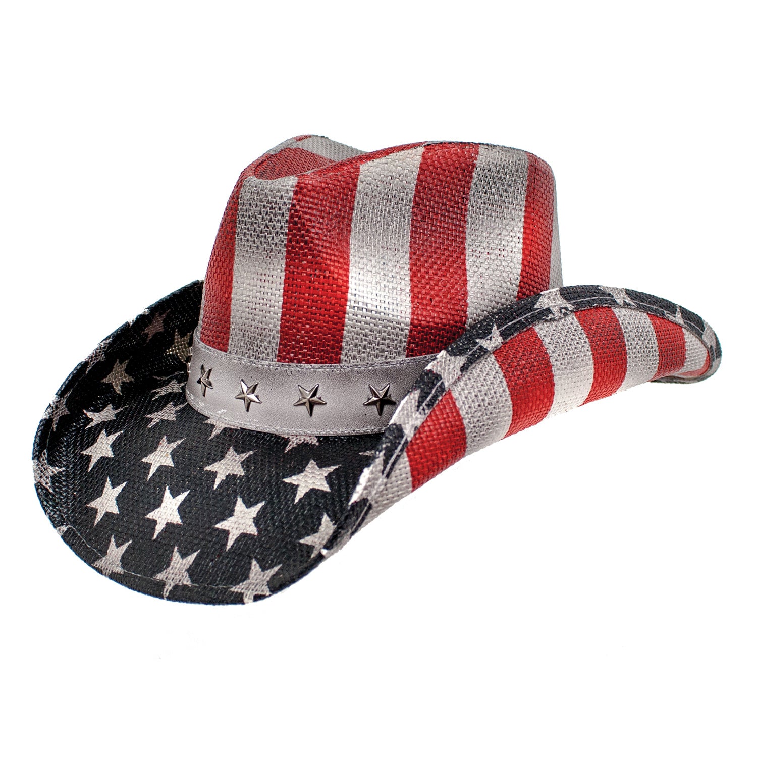 Justice Straw Western Drifter Cowboy Hat Doba Black
